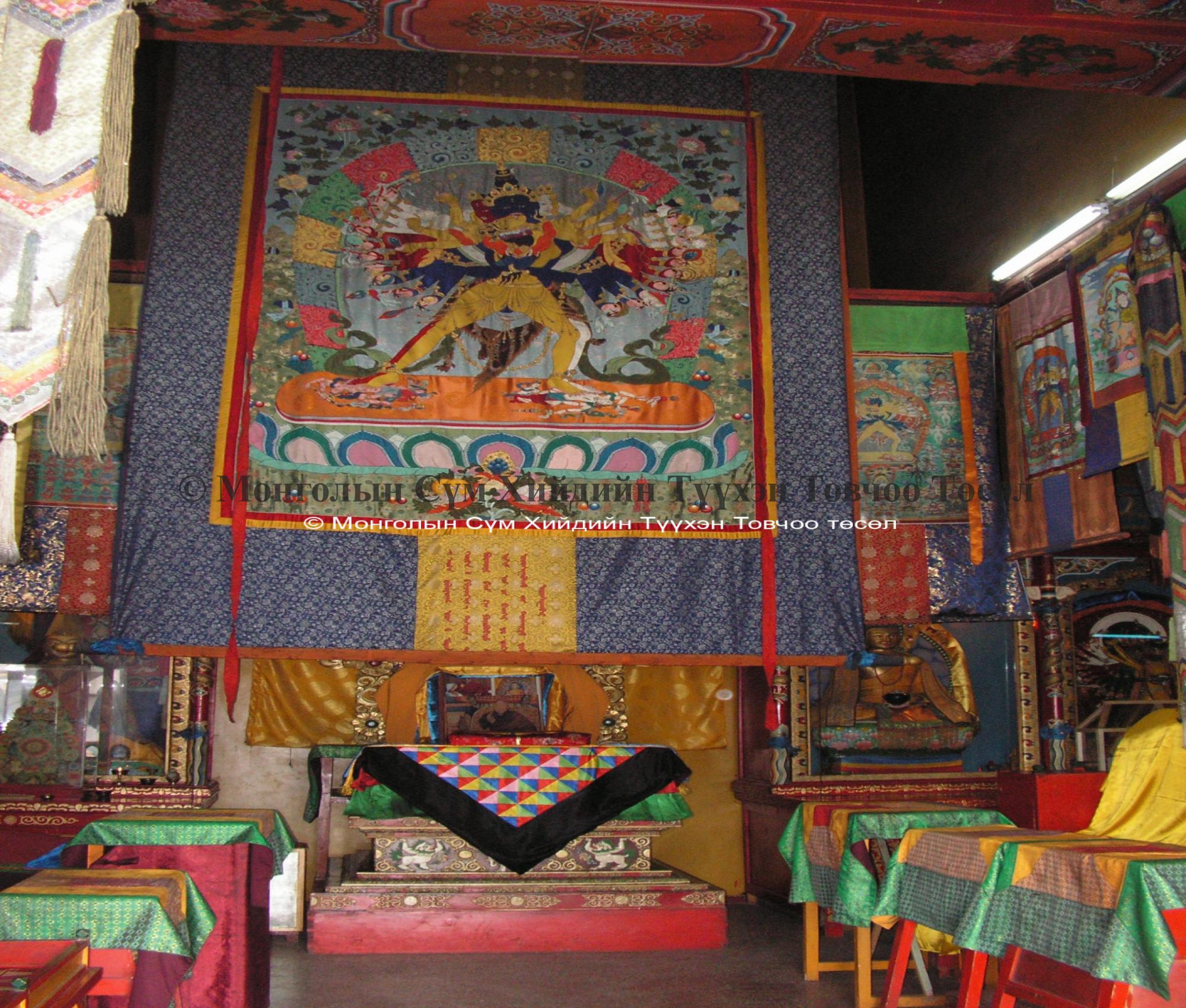 Interior of the temple